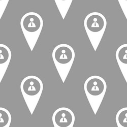 man pointer seamless pattern vector image