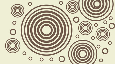 abstract concentric circles and dots pattern vector image