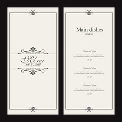 abstract menu background with some special objects vector image