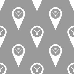 wi-fi pointer seamless pattern vector image