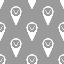 Wi-fi pointer seamless pattern vector