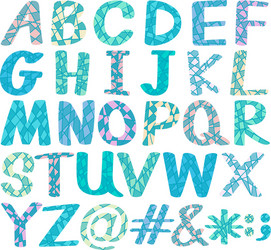 Alphabets Royalty Free Vector Image - VectorStock