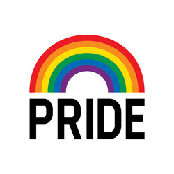 Pride Rainbow Flag Symbol Vector Image
