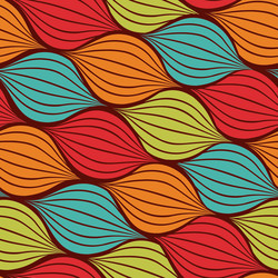 Abstract Wave Pattern - Repeating Tile vector image