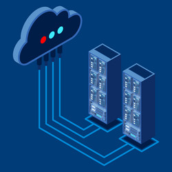 cloud technology computing concept data center vector image