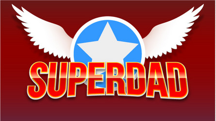 red shiny text on the background of star vector image