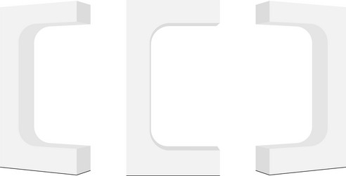 rotating display stands for presentation products vector image