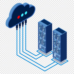 cloud technology computing concept data center vector image