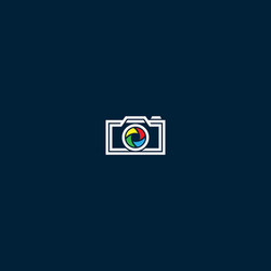 creative camera logo design vector