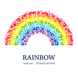 Ink rainbow abstract background Royalty Free Vector Image