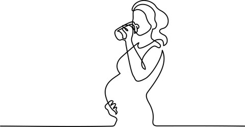 Drinking Water Pregnant Vector Images (41)