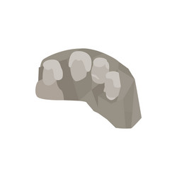 Mount Rushmore Icon - Isometric Style vector image