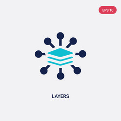 two color layers icon from big data concept vector image