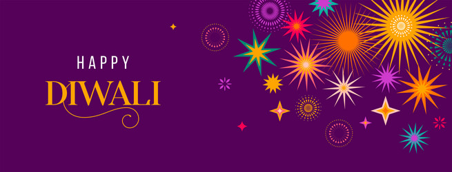 Diwali Fireworks Celebration Vector Image