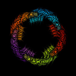 fractal design element or banner for web vector image