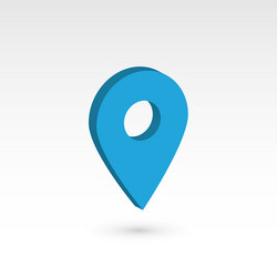 map pointer - 3d object vector image