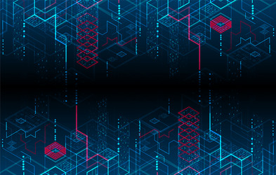 Binary Code Technology Background vector image