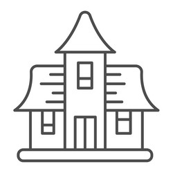 Haunted house abandoned building cursed mansion Vector Image