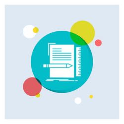 code coding file programming script white glyph vector image