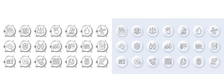 edit product knowledge and binary code line icons vector image