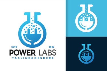 Keyhole lab creative logo design template Vector Image