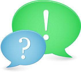 Q&A Interaction vector image