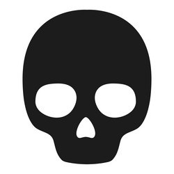 Black skull Royalty Free Vector Image - VectorStock