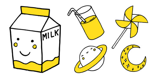 patch set on white background vector image