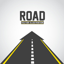 Empty road Royalty Free Vector Image - VectorStock