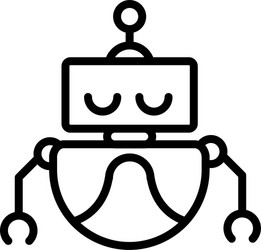 robot autonomous technology character artificial vector image