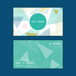 abstract fabric triangles vertical round frame vector image
