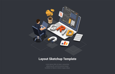 application for smartphone and pc with analytics vector image