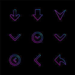 arrows directions pointer arrow user vector image