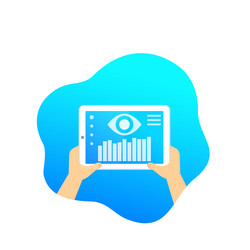 Mobile Data Monitoring Software vector image
