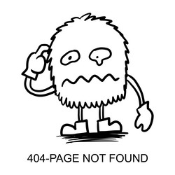 page not found error 404 system updates vector image