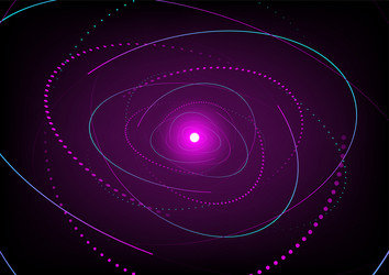 abstract background with dash circles elements vector image