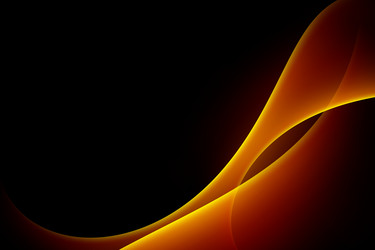 gold curve abstract pattern on dark background vector image