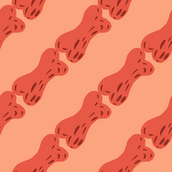 minimalistic seamless doodle pattern with simple vector image