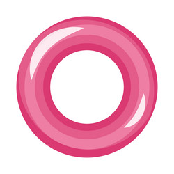 Rabbit pool ring float Royalty Free Vector Image