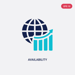two color availability icon from big data concept vector image