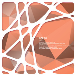 abstract network frame with triangular background vector image