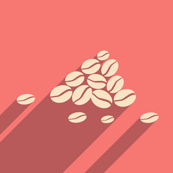 flat with shadow icon and mobile application vector image