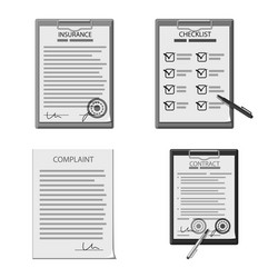 design of form and document sign vector image