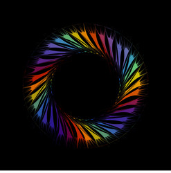fractal design element or banner for web vector image