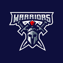 spartan warrior mascot logo Vector Image