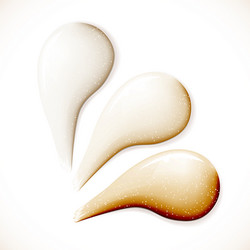 beige cream drops vector