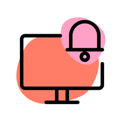 informative notification popups keep users updated vector image