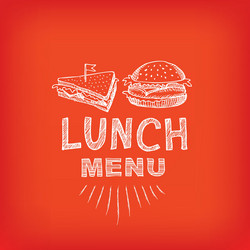 Lunch menu restaurant design Royalty Free Vector Image