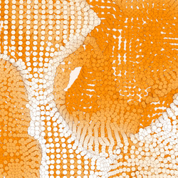 array of paper cut circles with shadows in form vector image