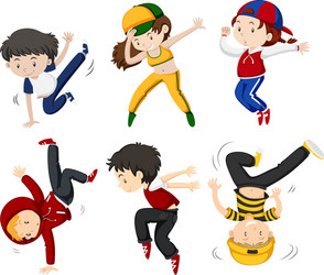 boy and girl dancing Vector Image